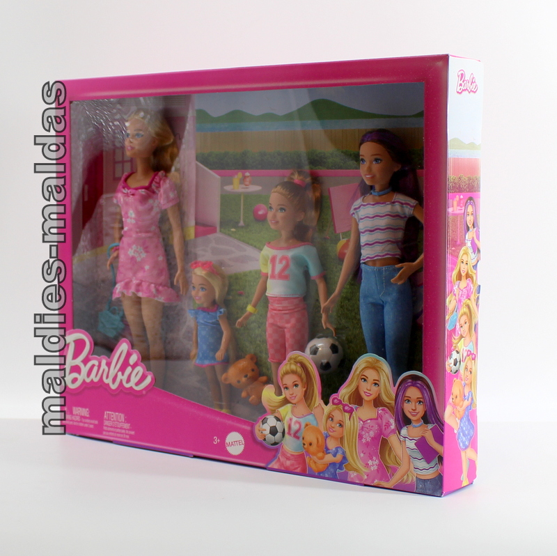 Barbie Schwestern Geschenk Set Puppenset Barbie Skipper Stacie Chelsea HWJ01 – Bild 4