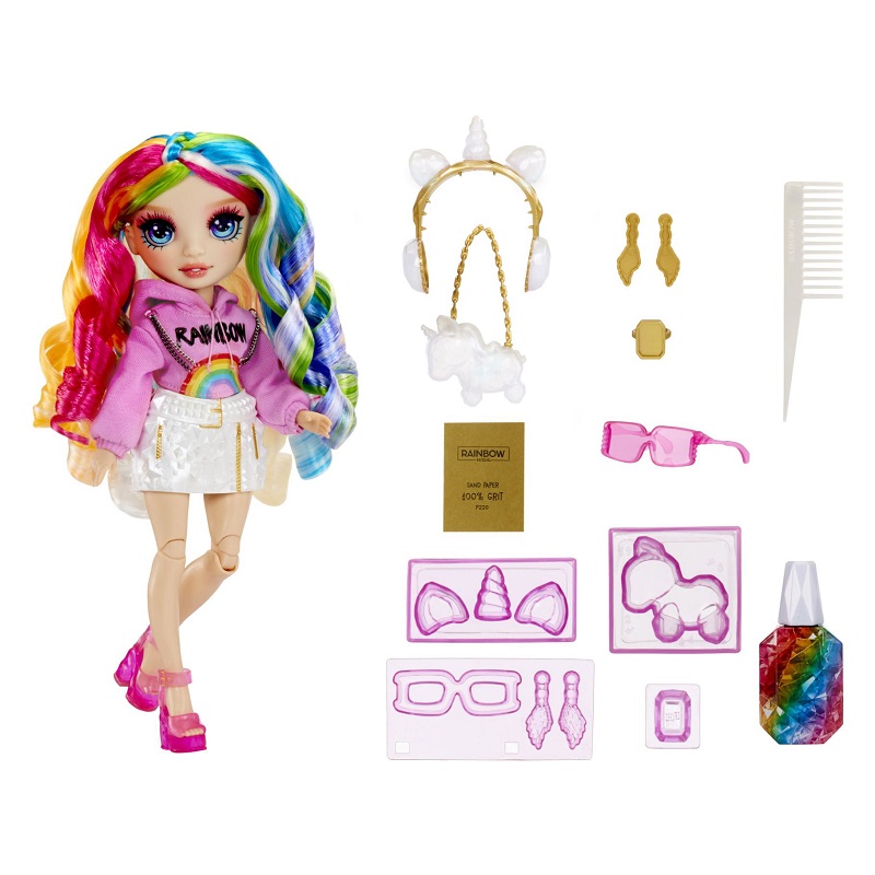 Rainbow High Amaya Raine Creative Crystals Spielset 121411EUC Doll Puppe – Bild 5