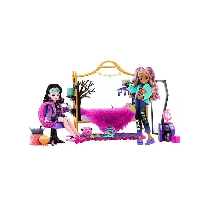Monster High Creepover Party Spielset mit Clawdeen Wolf und Draculaura HPW80 – Bild 6