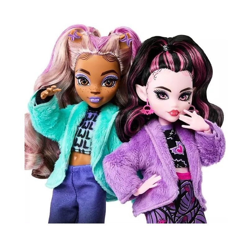 Monster High Creepover Party Spielset mit Clawdeen Wolf und Draculaura HPW80 – Bild 7