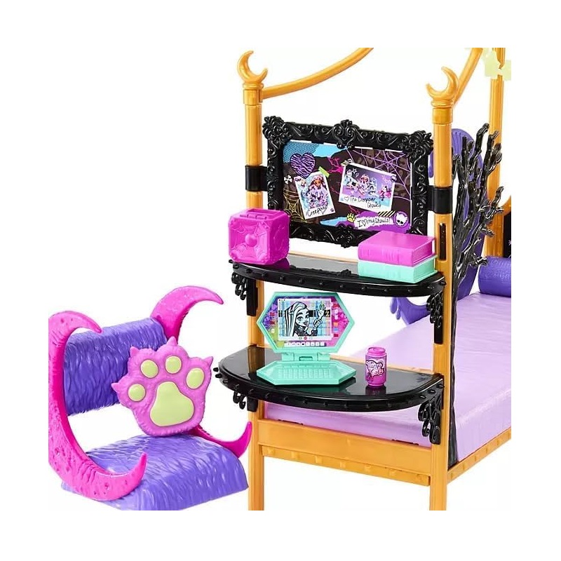 Monster High Creepover Party Spielset mit Clawdeen Wolf und Draculaura HPW80 – Bild 9