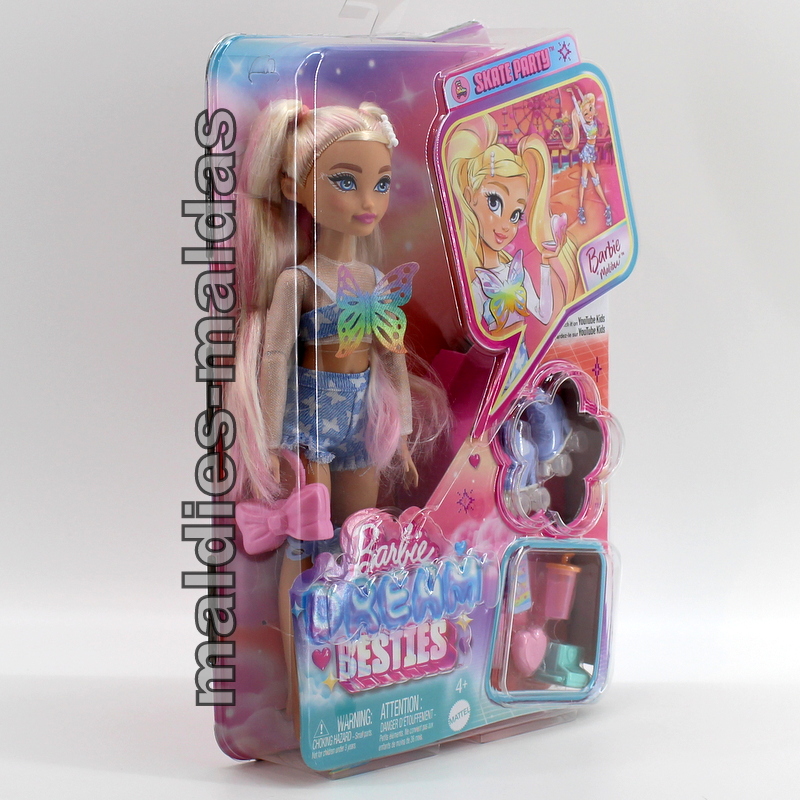 Barbie Dream Besties Malibu Skate Party JFX96 Puppe Doll Spielset – Bild 3